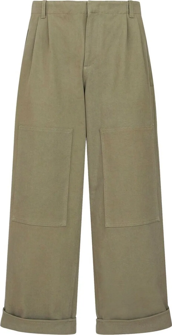 Wide-Leg Cropped Trousers
