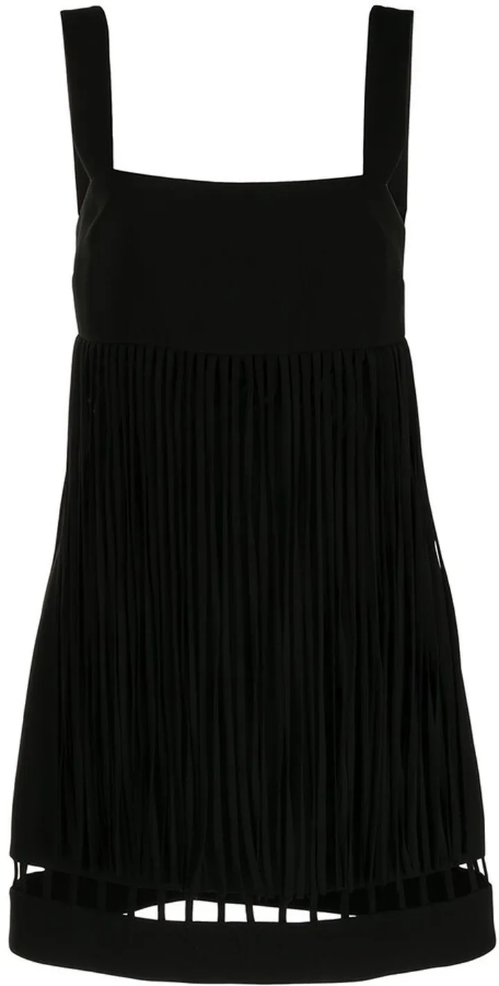 Saskia fringe-trim mini dress
