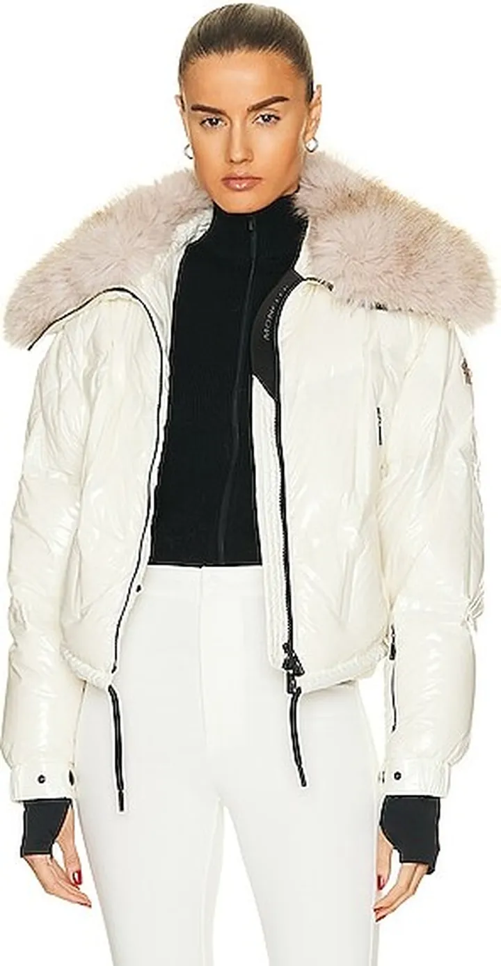 Moncler Grenoble Groisy Bomber in White