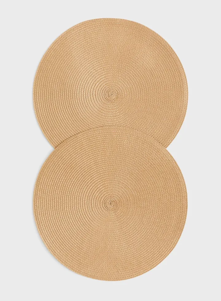 2-Pack Round Table Mats-D38