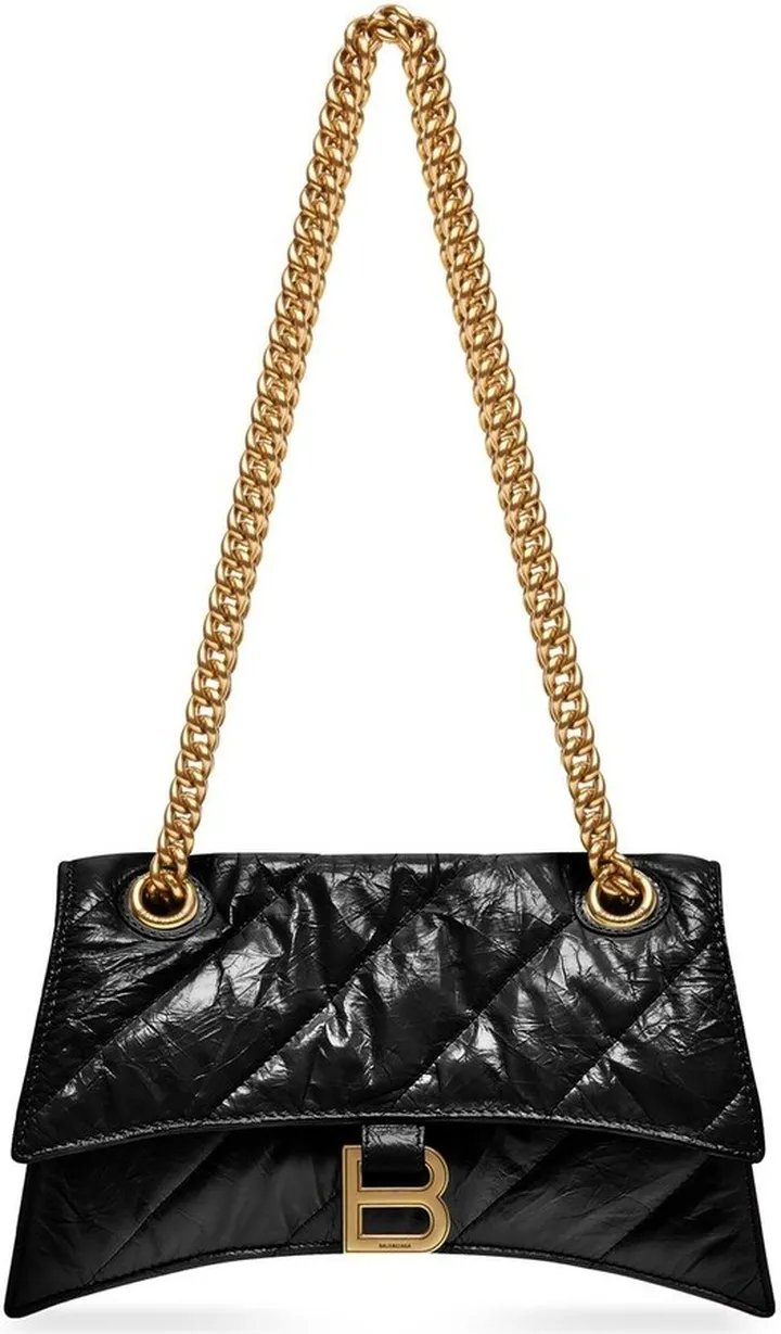 Hourglass S quilted shoulder bag