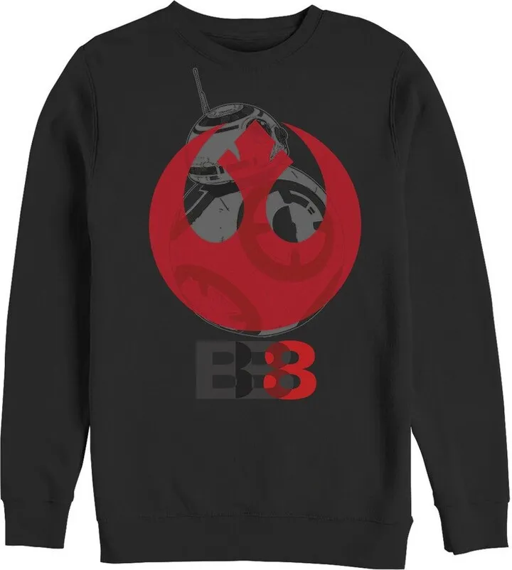 Men's Star Wars The Last Jedi BB-8 Rebel Emblem Sweatshirt - Black - X Large