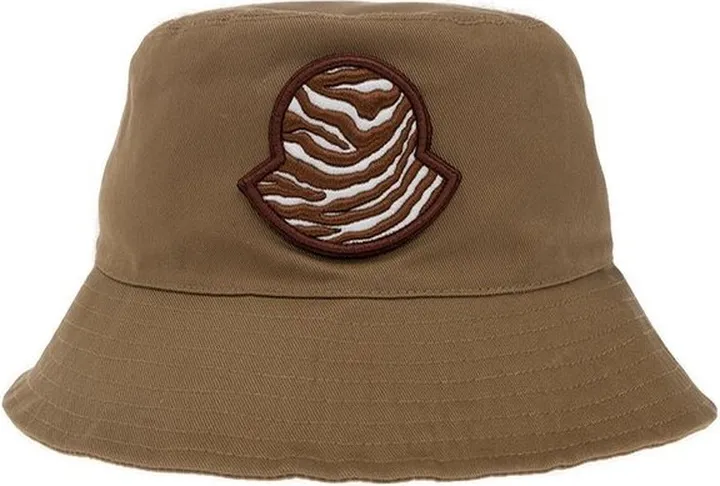 Moncler Logo Patch Gabardine Bucket Hat