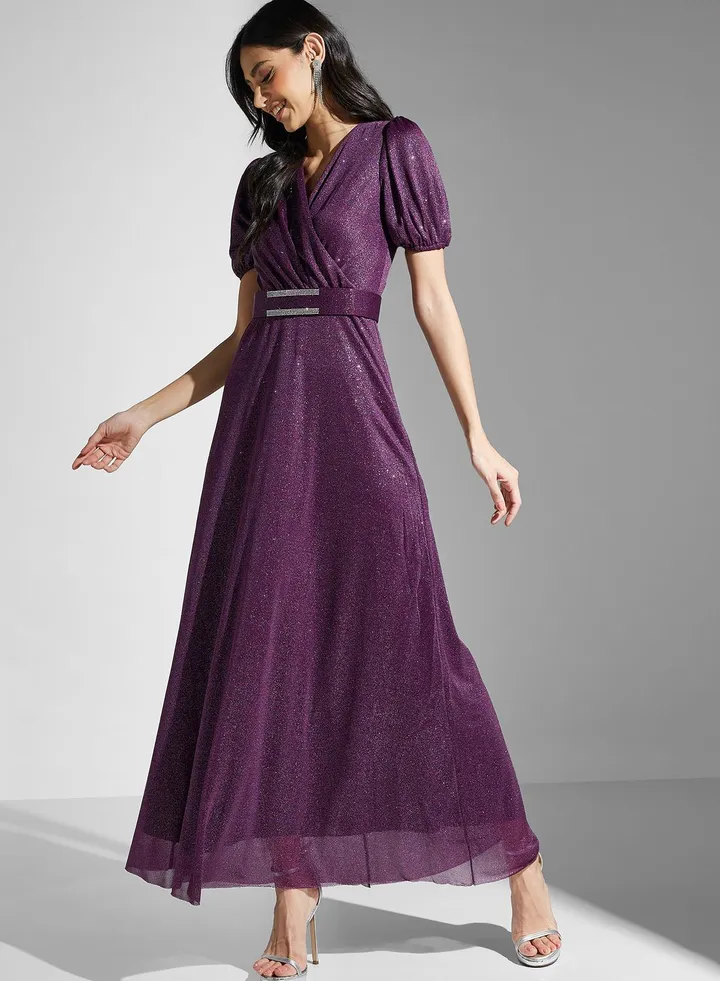 Embellished Waist Detail Dress