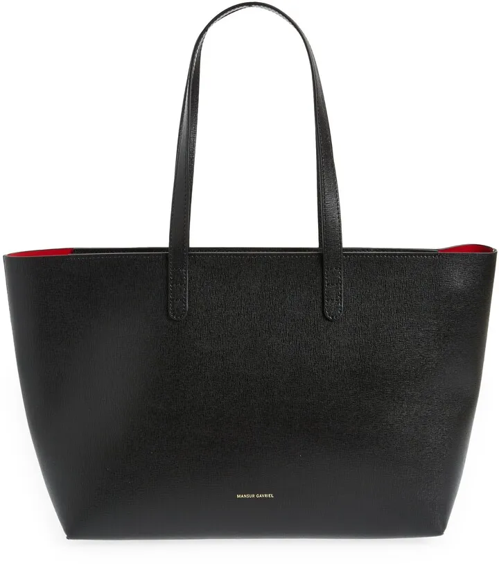 Small Leather Zip Tote