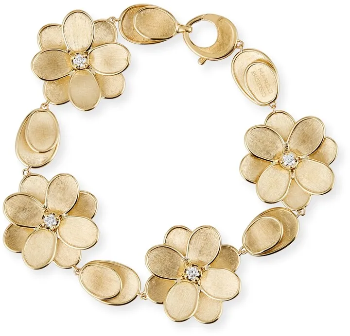 Petali 18k Diamond Flower Bracelet