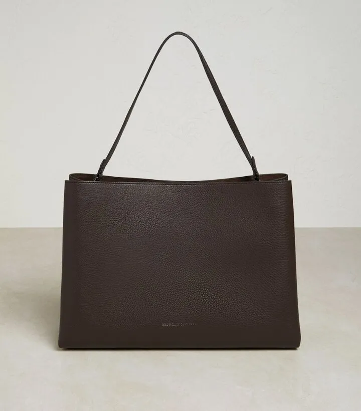 Brunello Cucinelli Large Leather Tote Bag
