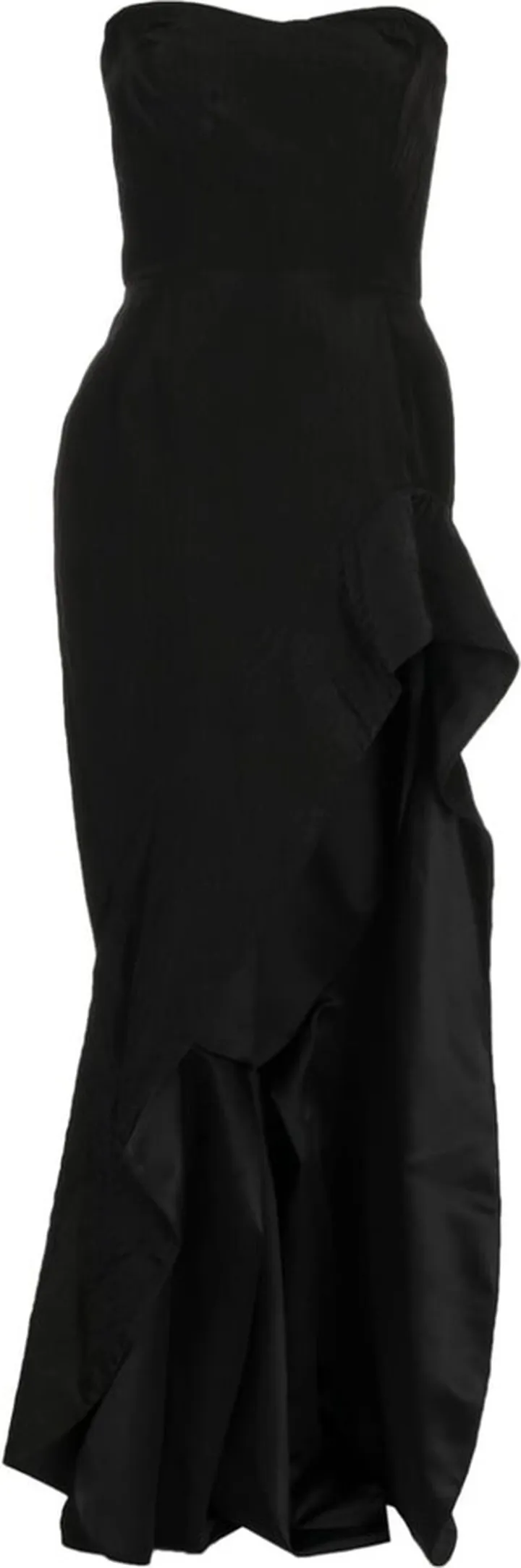 Triumph ruffle-hem gown