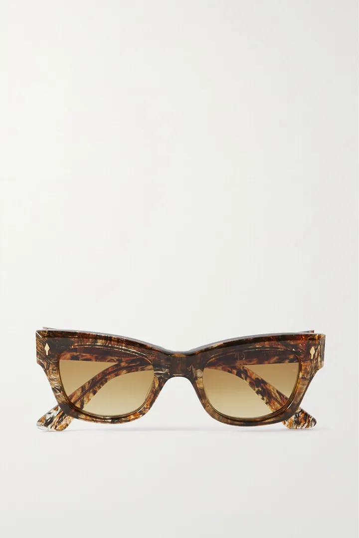 Jacques Marie Mage - All These Nights Cat-eye Acetate Sunglasses - Brown