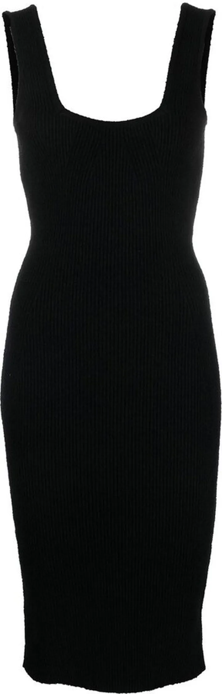 Ribbed-Knit Midi Dress