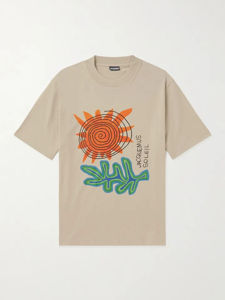 Soleiro Printed Cotton-Jersey T-Shirt
