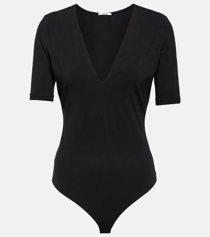 Short-sleeved jersey bodysuit