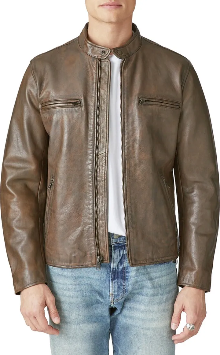 Bonneville Washed Leather Jacket