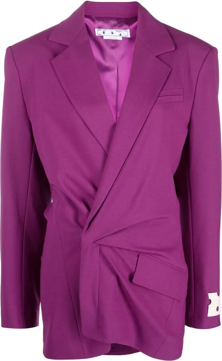 Wrap-Style Blazer Dress