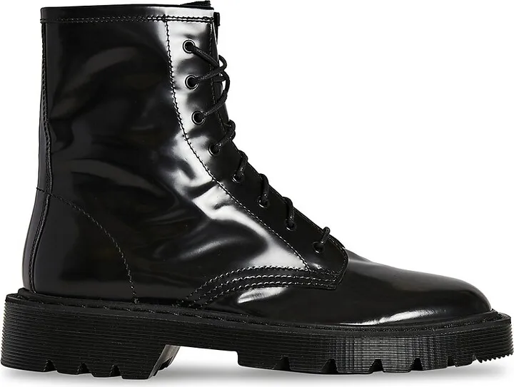 Ranger Patent Leather Combat Boots