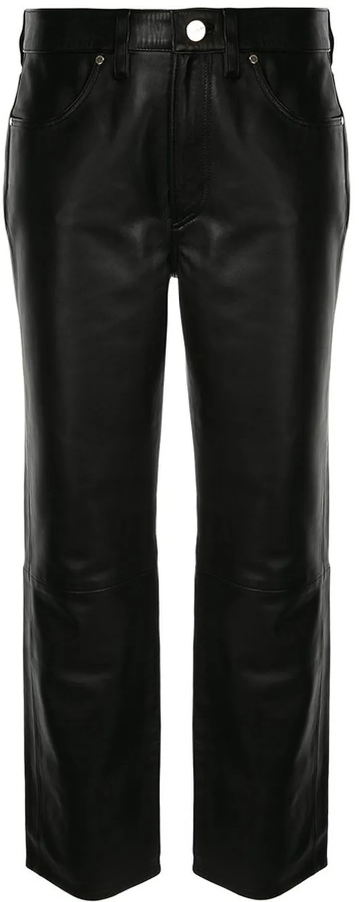 Straight-Leg Cropped Trousers