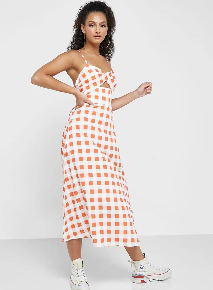Strappy Dress With Cutout Detail