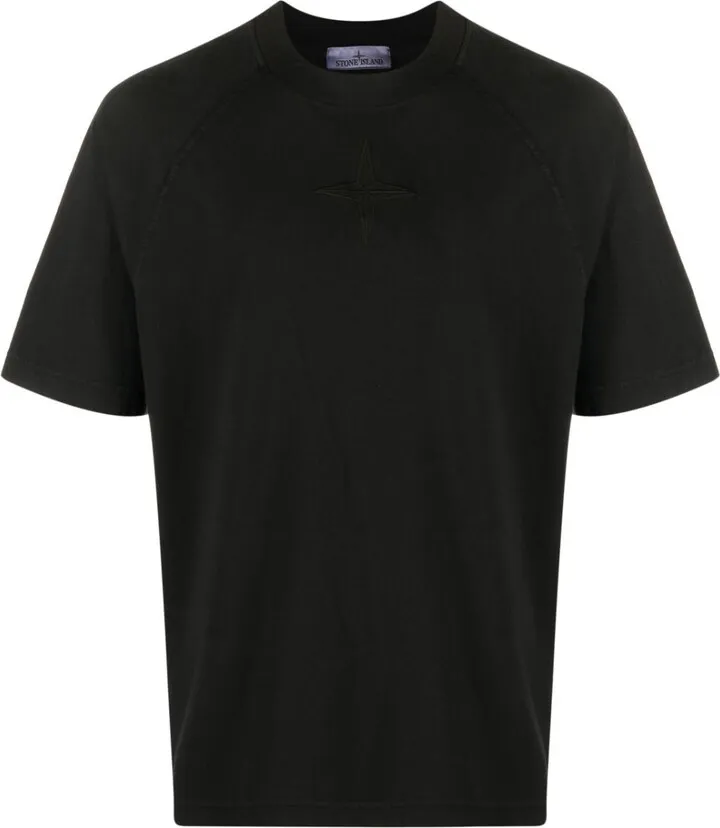 Black Embroidered Logo T-Shirt