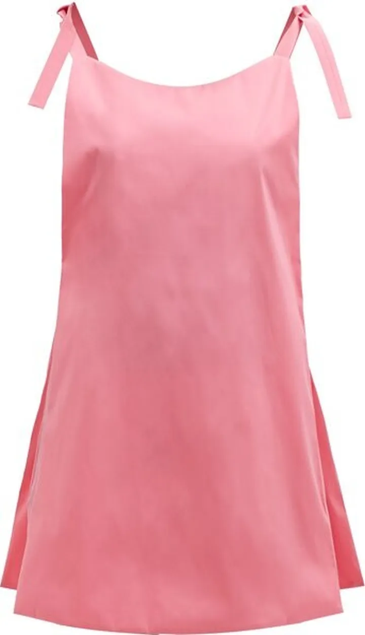 Ruby Tie-fastening Straps Taffeta Dress