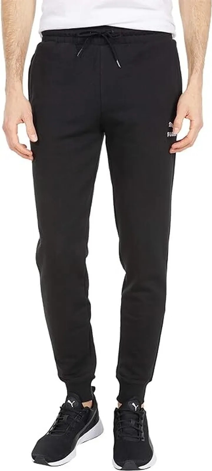 PUMA Classics Cuffed Sweatpants (Puma Black) Men's Clothing