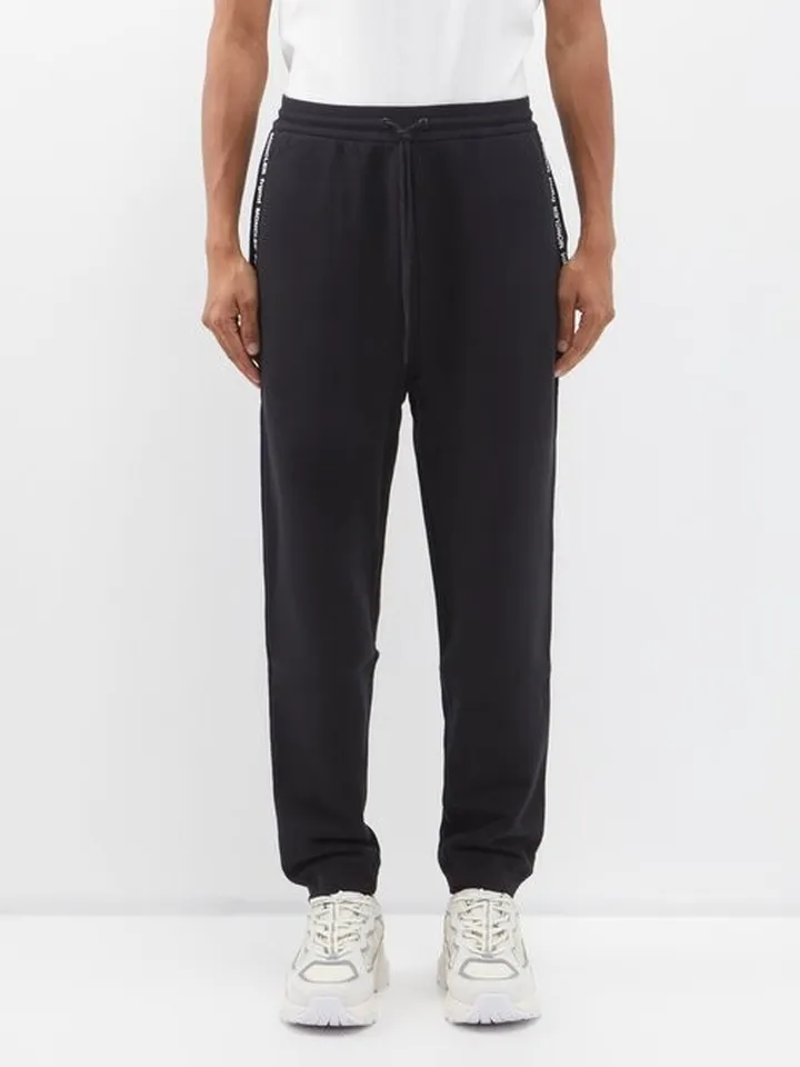 Logo-tape Cotton-jersey Track Pants