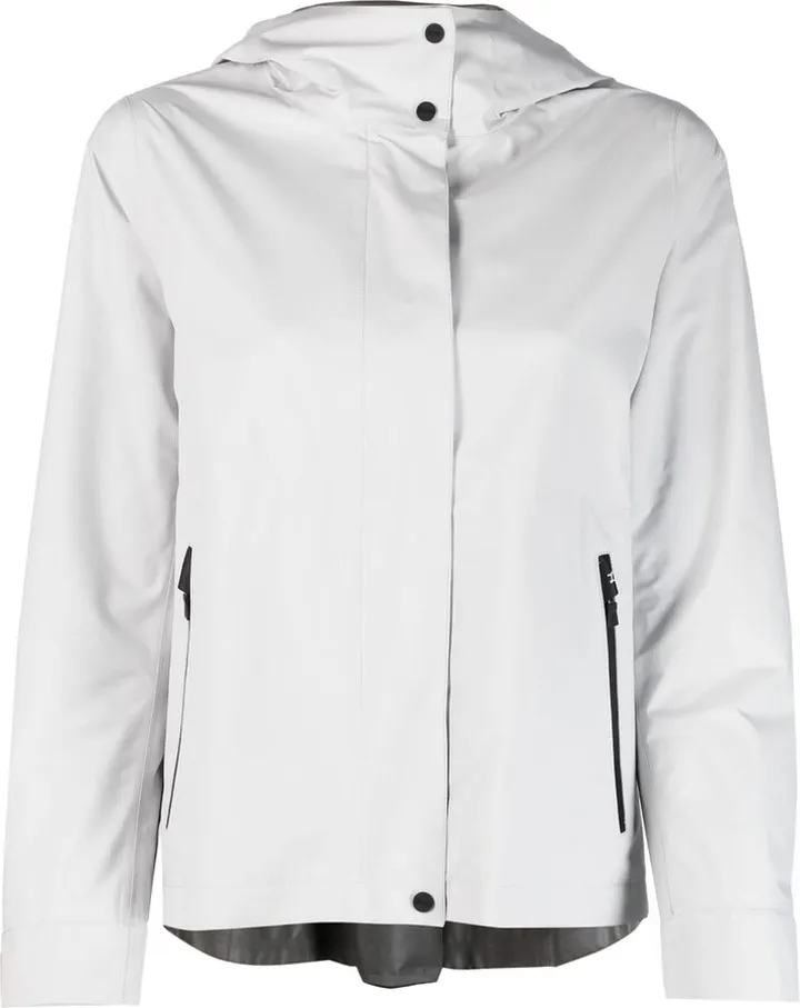 Pleat-Detail Rain Jacket