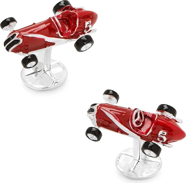 3D Vintage Race Car Cufflinks
