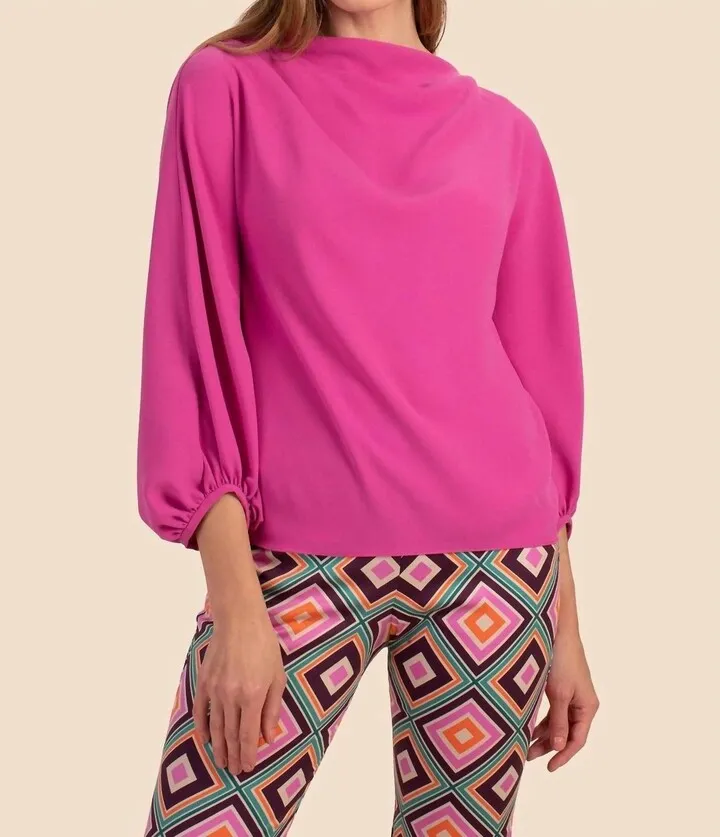 Sea Breeze Top in Hyacinth