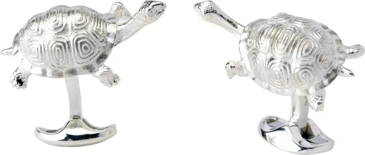 Deakin & Francis - Deakin & Francis Sterling Silver Galapagos Tortoise Cufflinks