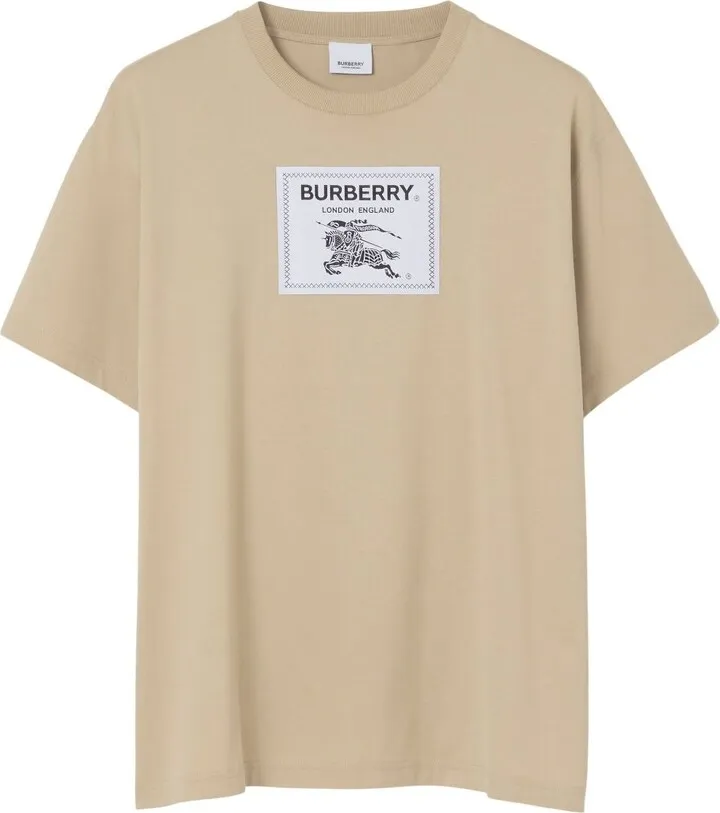 logo-patch cotton T-shirt