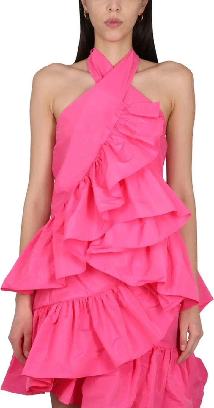 MSGM Ruffled Halterneck Blouse