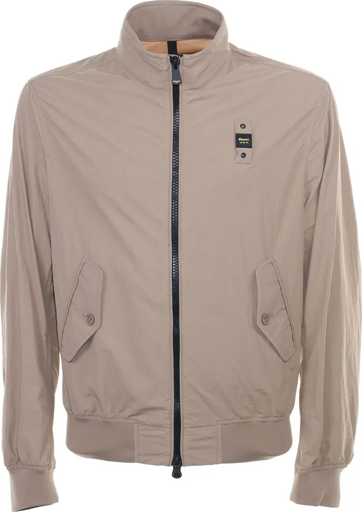 Light Stretch Nylon Bomber Jacket