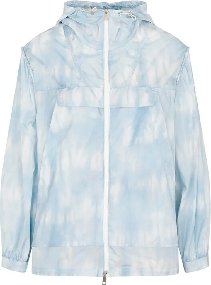Moncler Tie-Dye Zipped Hooded Jacket