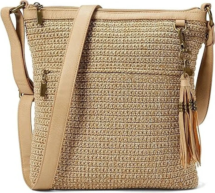 The Sak Lucia Crochet Crossbody (Bamboo Static 2) Cross Body Handbags