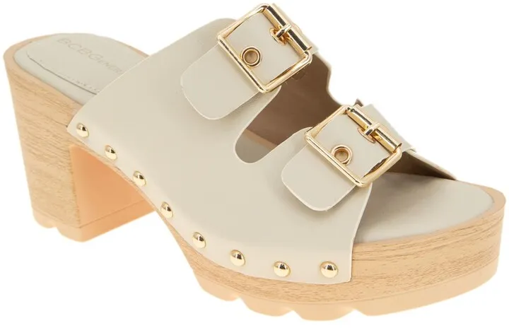 BCBGeneration Women's Yolanda Peep Toe Clog Women's Shoes