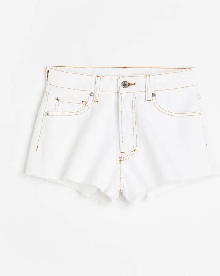 Curvy Fit Denim Shorts