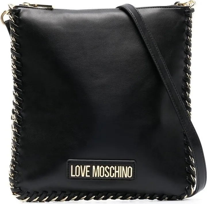 Chain-Trim Detail Tote Bag