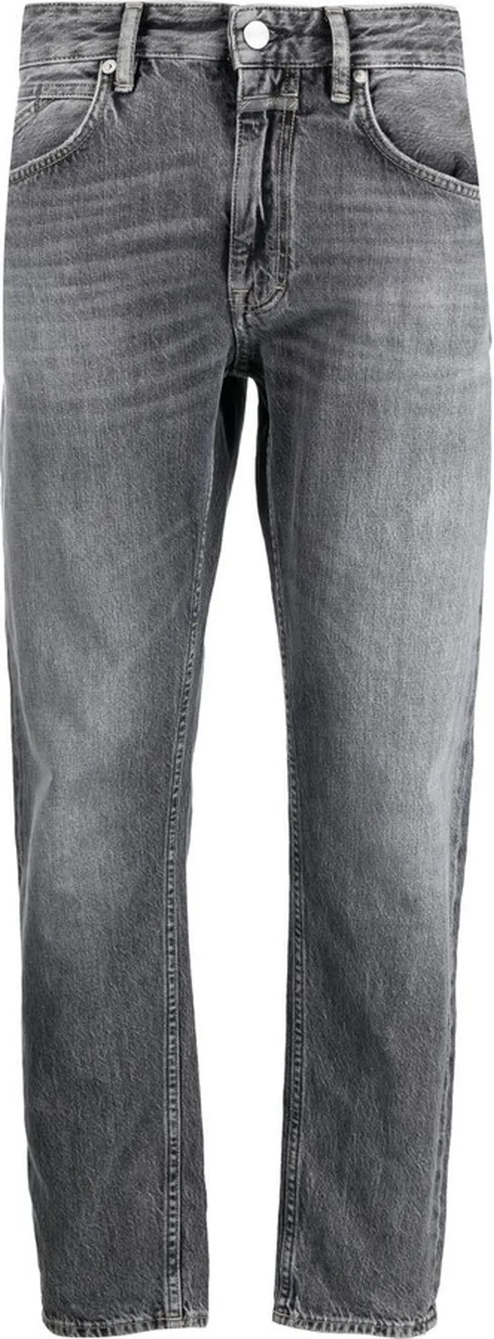 Mid-Rise Tapered Jeans