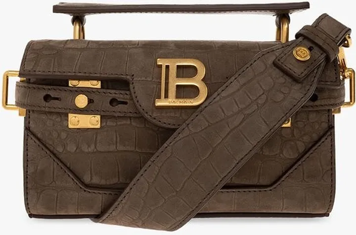 Balmain Embossed B Buzz 19 Shoulder Bag