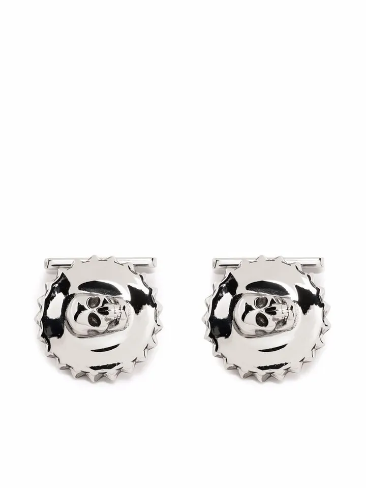 Skull-Engraved Cufflinks