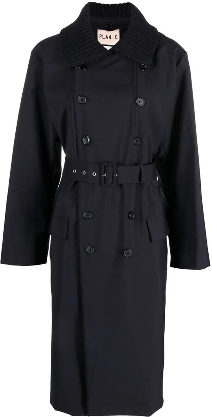 Double-Breasted Wool Coat
