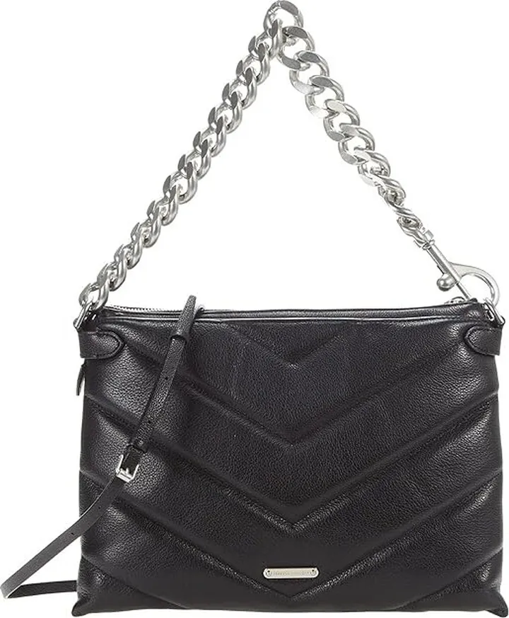 Rebecca Minkoff Edie Maxi Crossbody (Black) Handbags