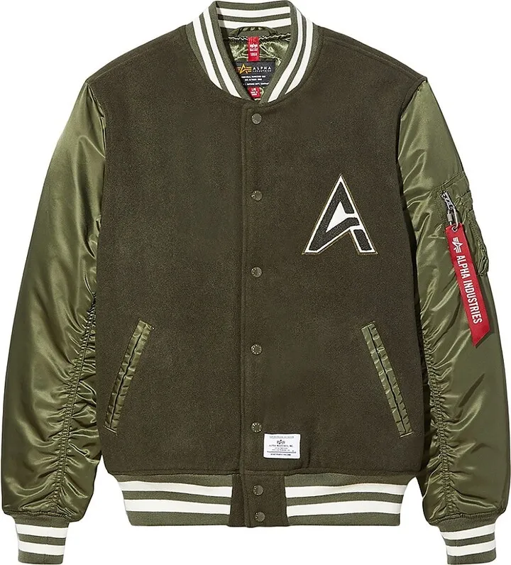 Wool Varsity Bomber Jacket