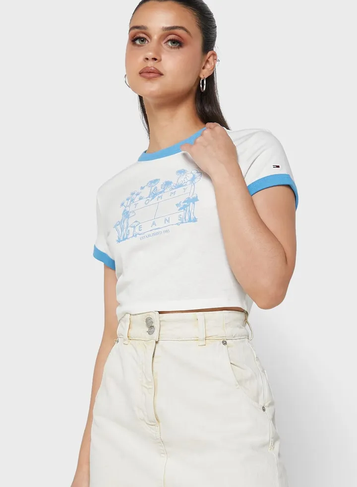 Country Logo Cropped T-shirt
