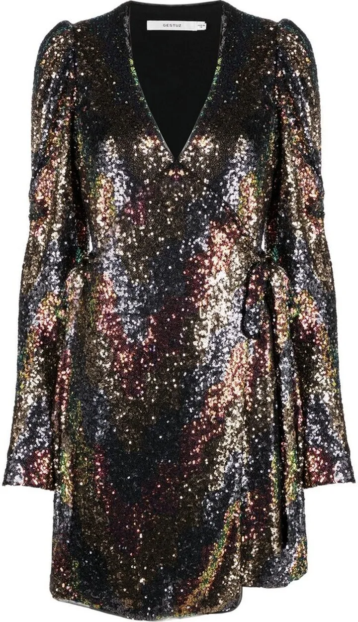 Ablina sequinned wrap dress