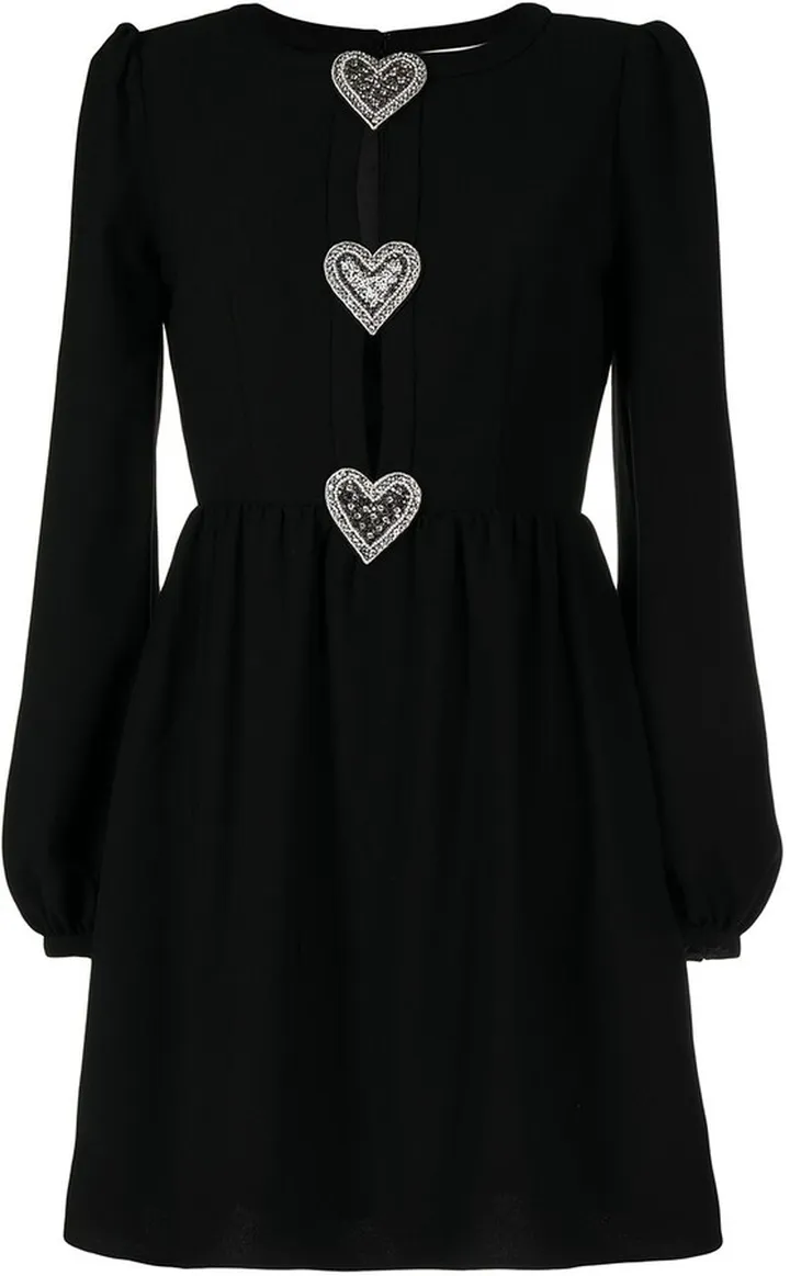 Heart-Detail Mini Dress