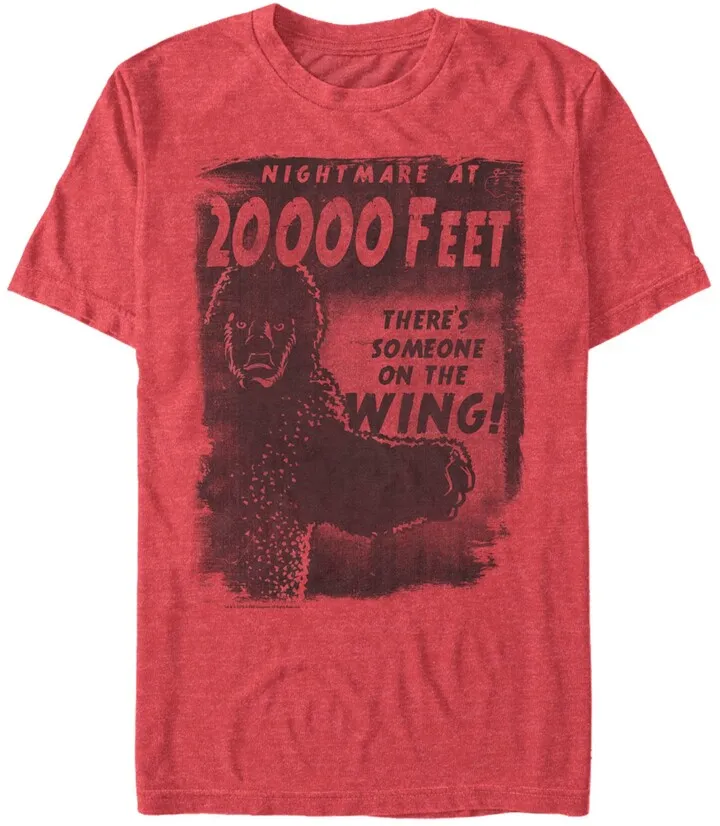 Twilight Zone Cbs Men's Nightmare At 20000 Feet Short Sleeve T-Shirt