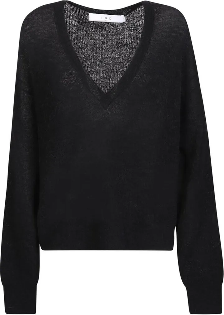 Iro Ball V-Neck Ribbed Sweater