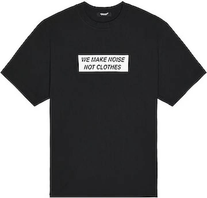 Undercover We Make Noise Tee in Black