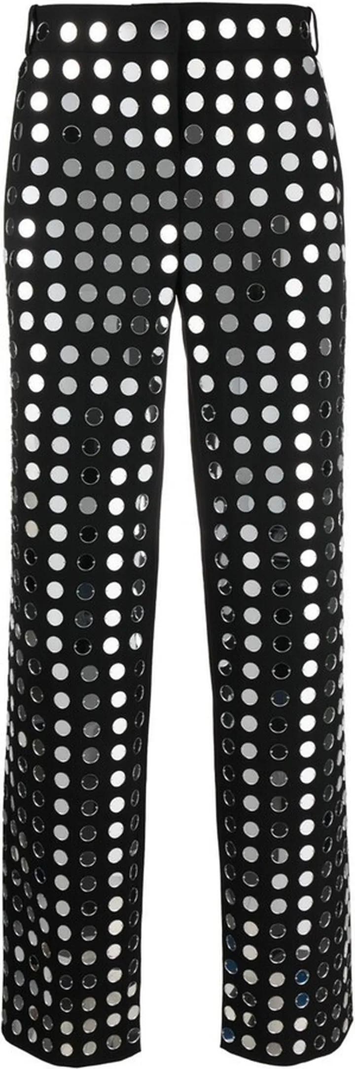 Sequin-Detail Straight-Leg Trousers